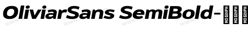 OliviarSans SemiBold字体转换
